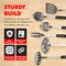 Chef Craft 6 Piece Heavy Duty Stainless Steel Kitchen Tool and Utensil Set